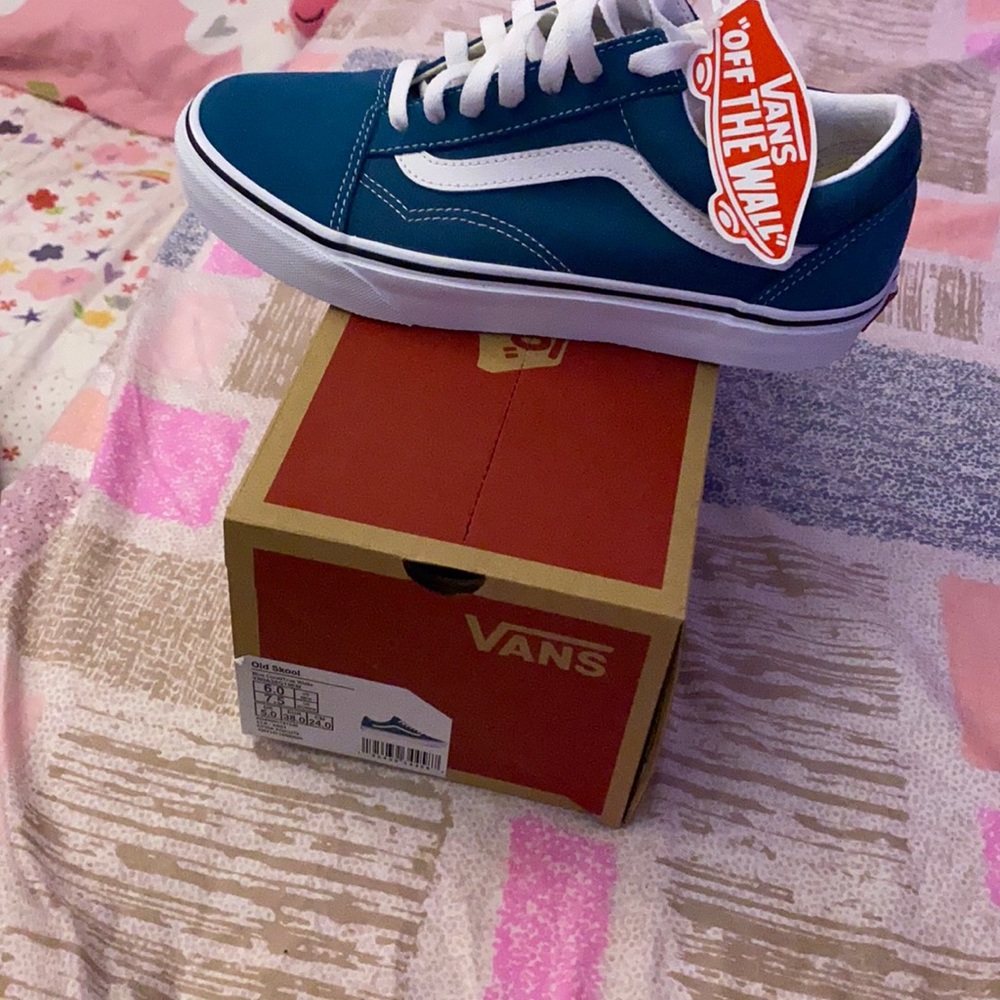 Blue coral/True white old School vans